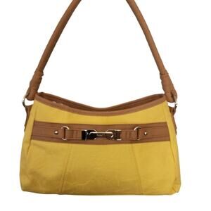 Rosetti Sea Breeze Hobo Yellow Vegan Leather Shoulder Bag Purse NWOT